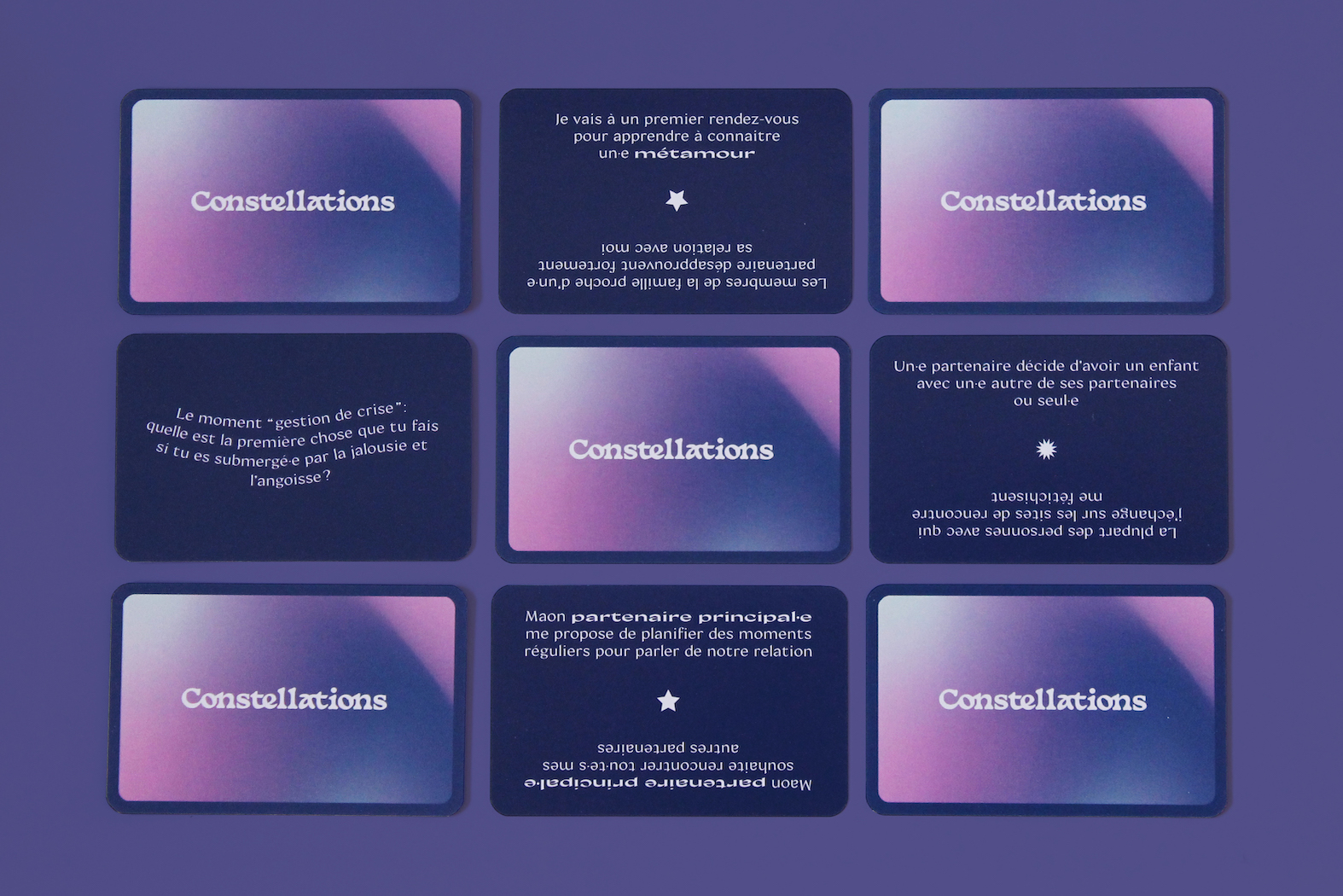 Jeu Constellations -  discussion relations & polyamour 6