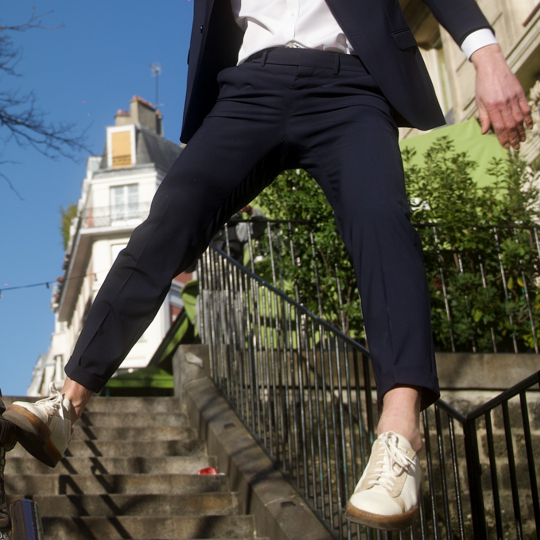 pantalon de costume extensible Ultim en combat wool®