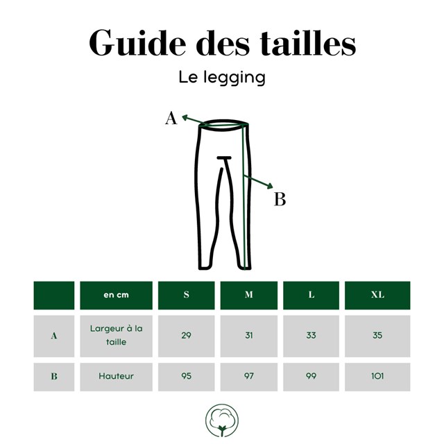 Le legging bleu marine femmes en coton bio 8