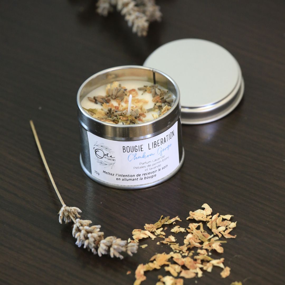 Bougie soin énergétique Chakra Gorge - Libération 3