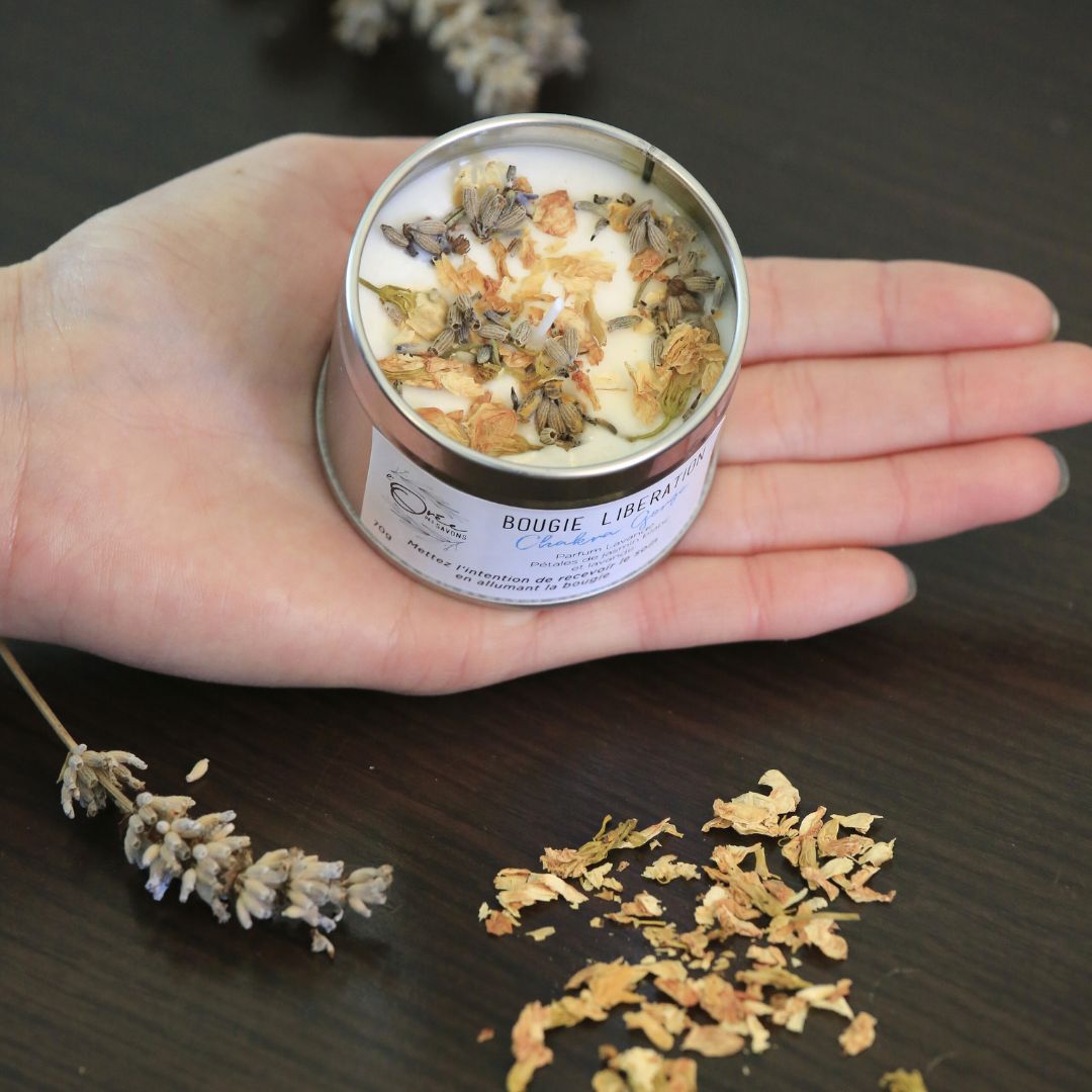 Bougie soin énergétique Chakra Gorge - Libération 2