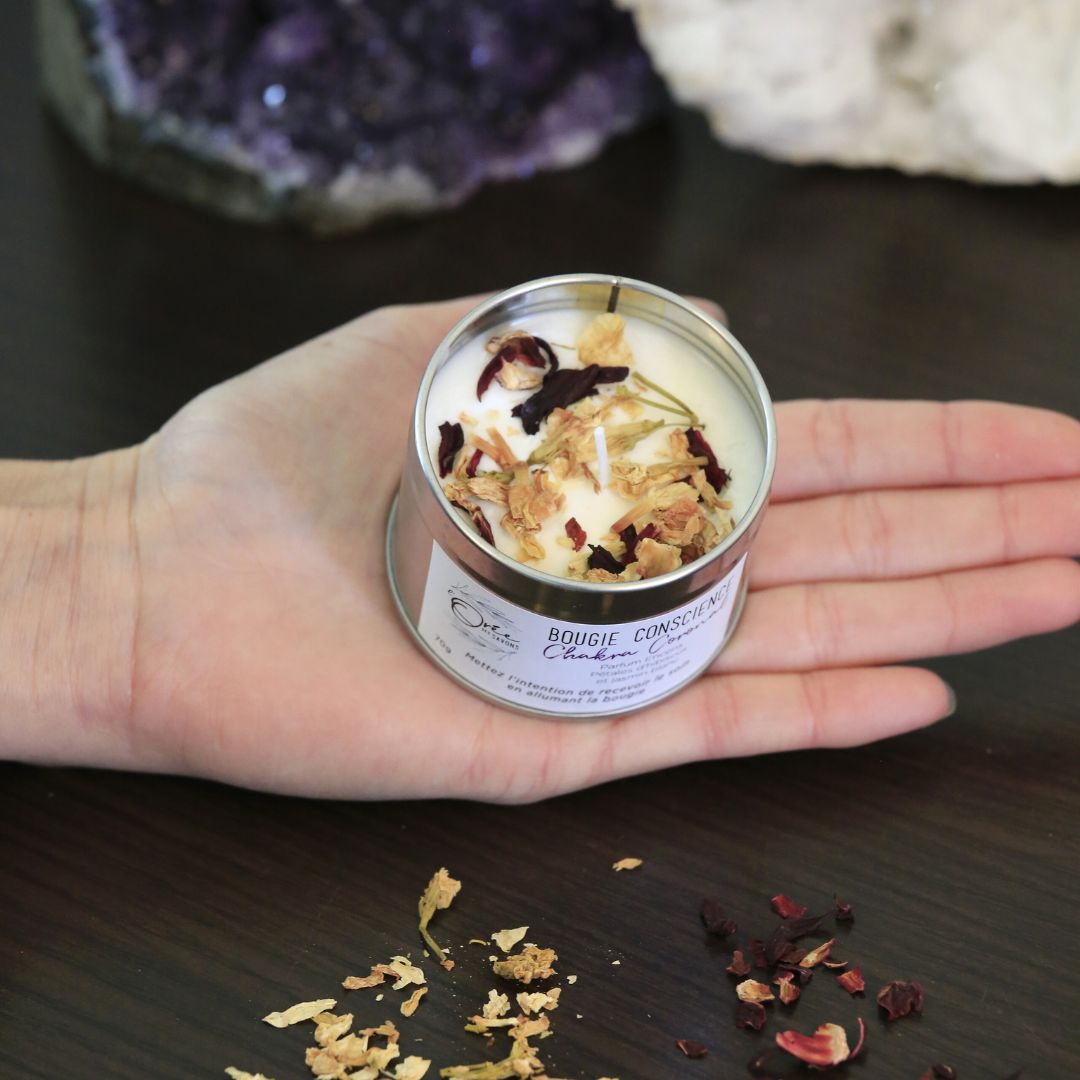 Bougie soin énergétique Chakra Coronal - Reliance & Conscience 2