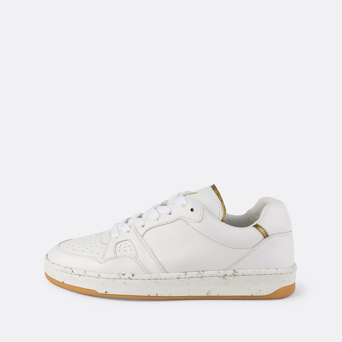Valens-002 Baskets Retro Blanches & Or 2