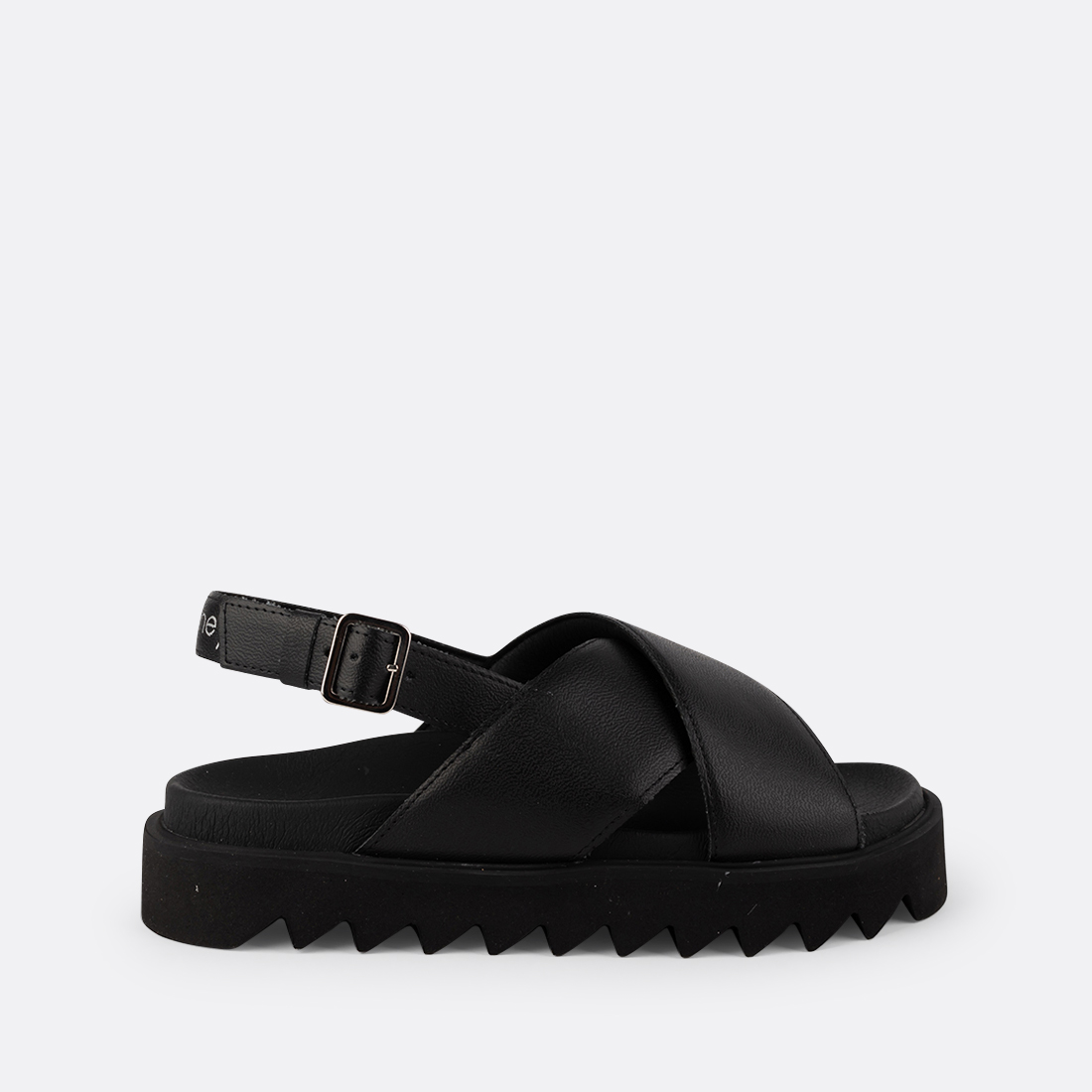 Vicken-001 - Sandales Composées en Pomme - Noires 3