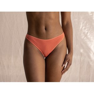 Culotte Dawa terracotta en coton bio et dentelle recyclée