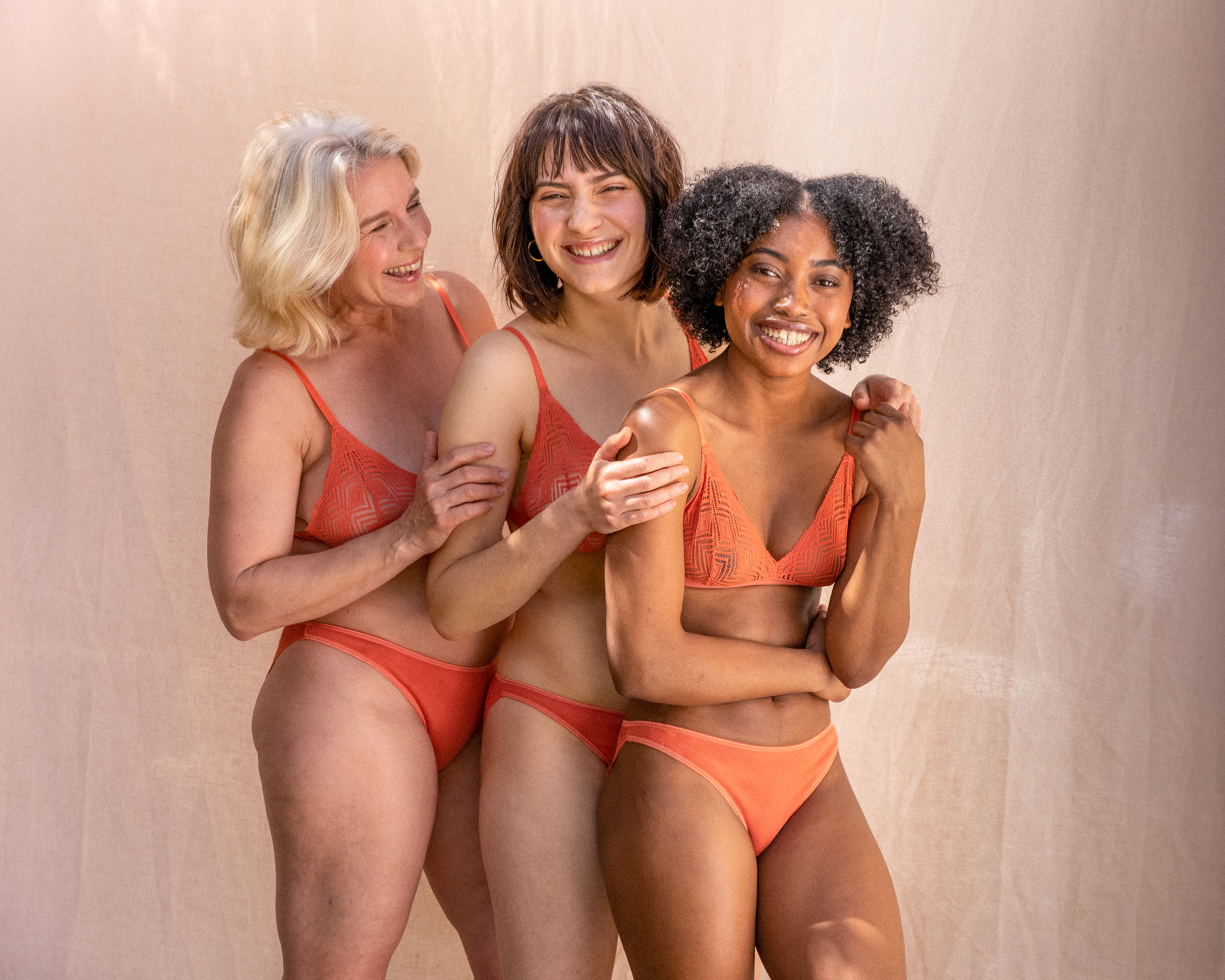 Soutien-gorge Dawa terracotta en dentelle recyclée 2