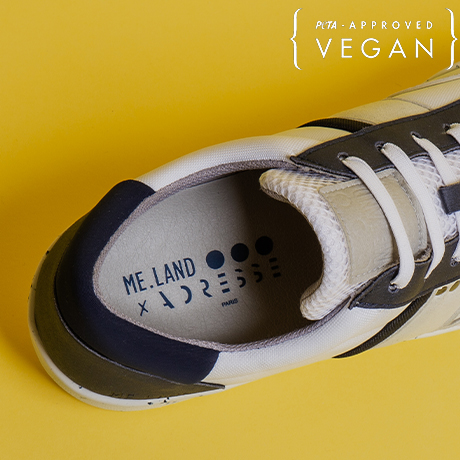 Baskets VIVACE Blanche et Marine - Collab ADRESSE - Détail 2