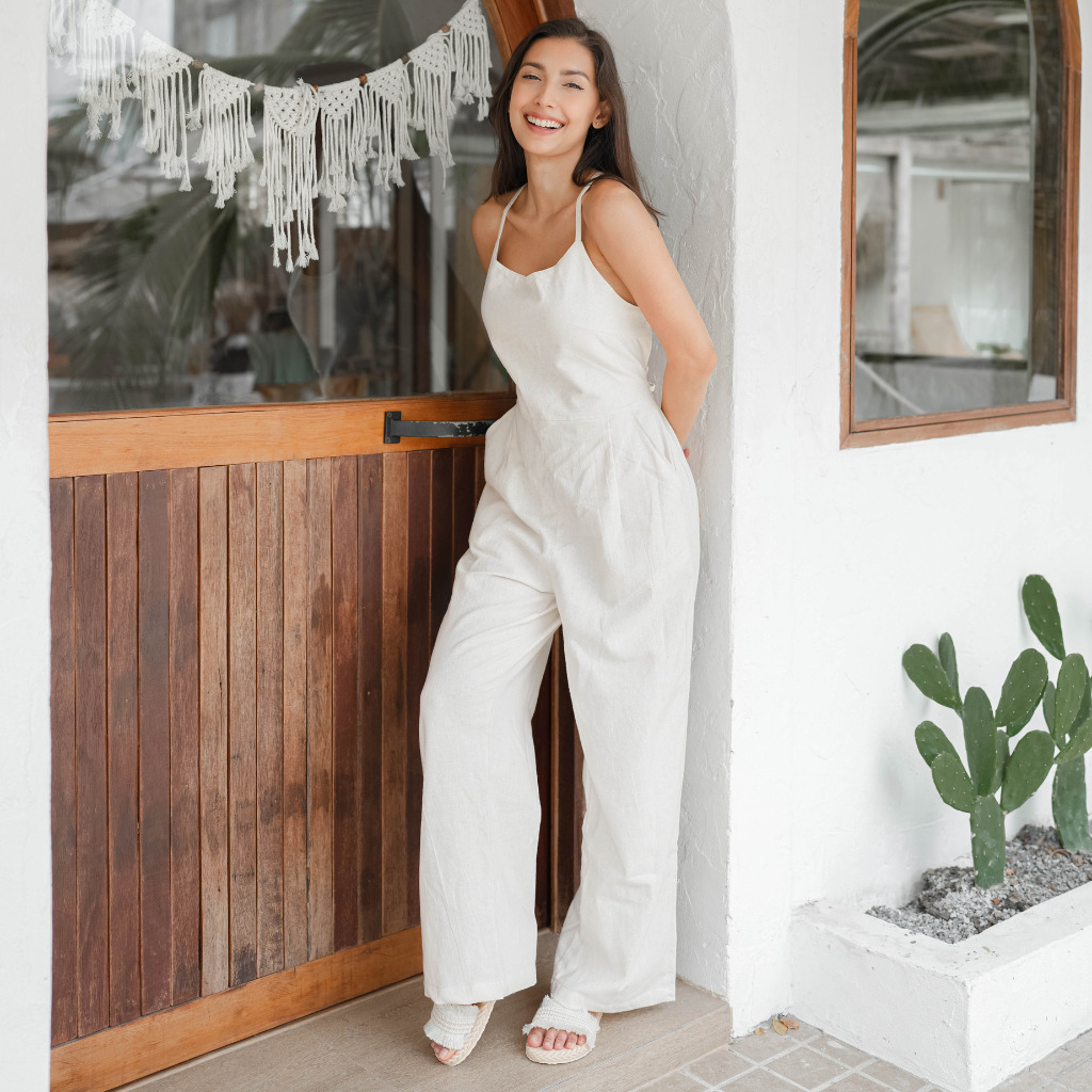 Combinaison coton femme Naturel 4