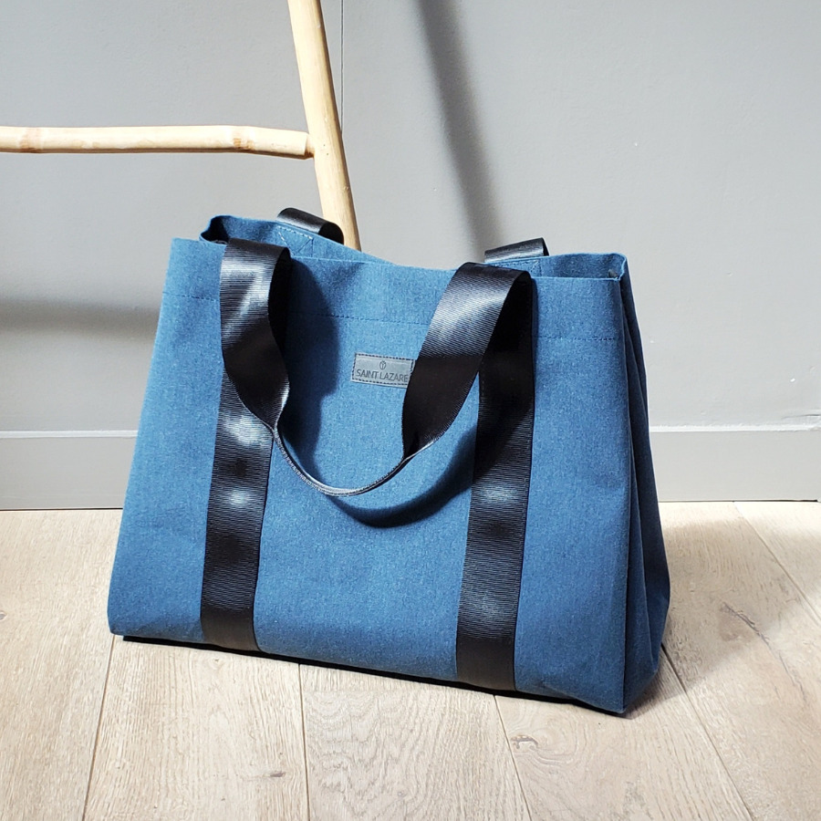 Sac cabas bleu