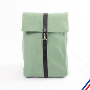 Sac à dos - Toile nautique verte - Livraison offerte