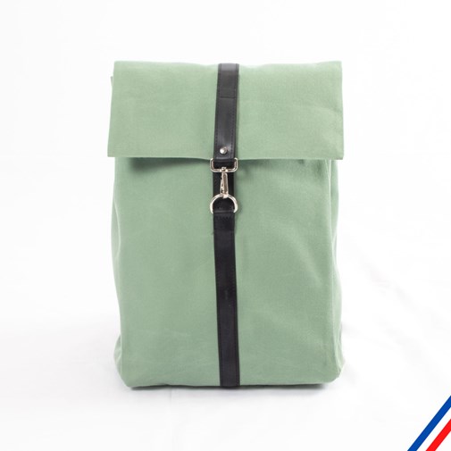 Sac à dos - Toile nautique verte - Livraison offerte