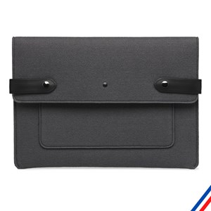 Pochette d'ordinateur ardoise - Upcycling - Livraison offerte