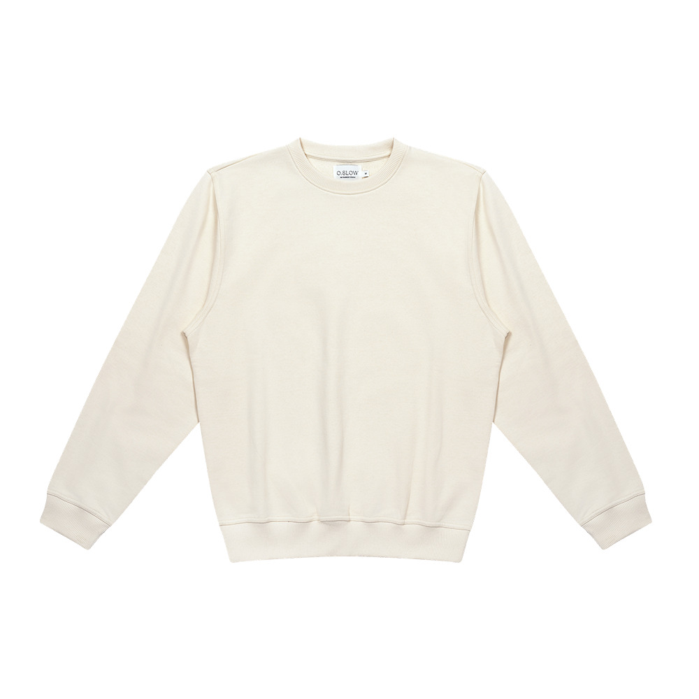 Sweatshirt Plain Crème 2