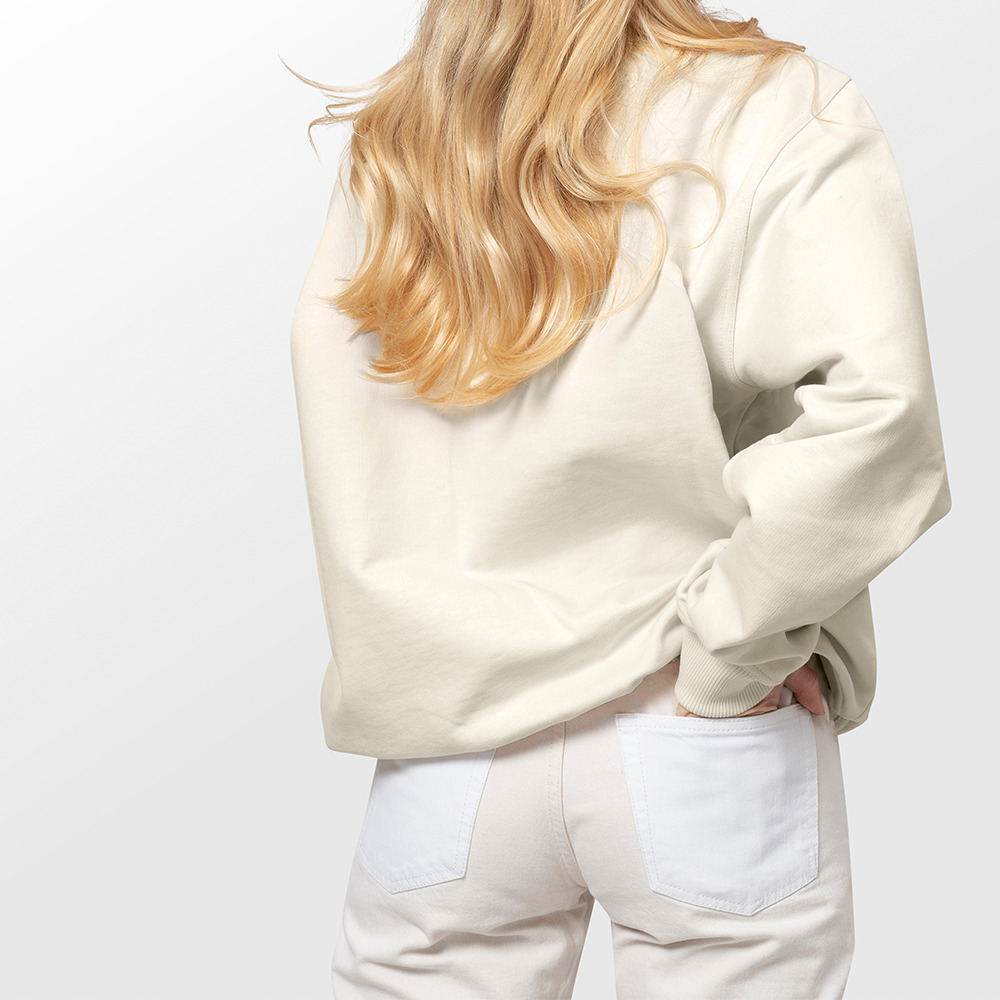 Sweatshirt Plain Crème 4