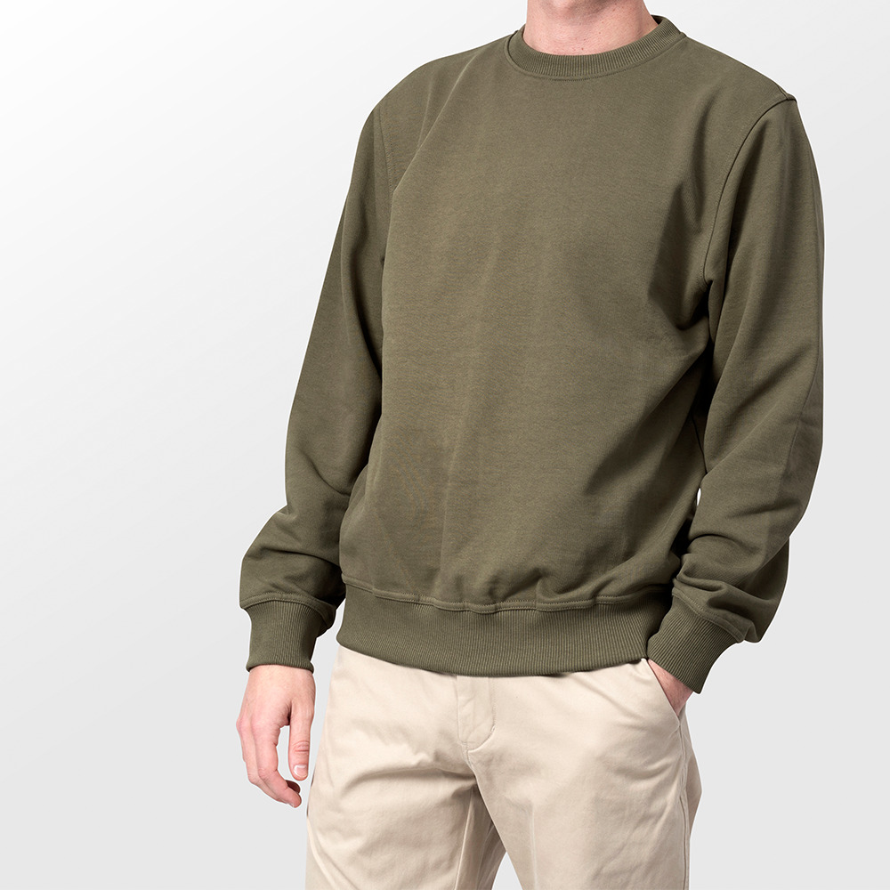 Sweatshirt Plain Olive 5