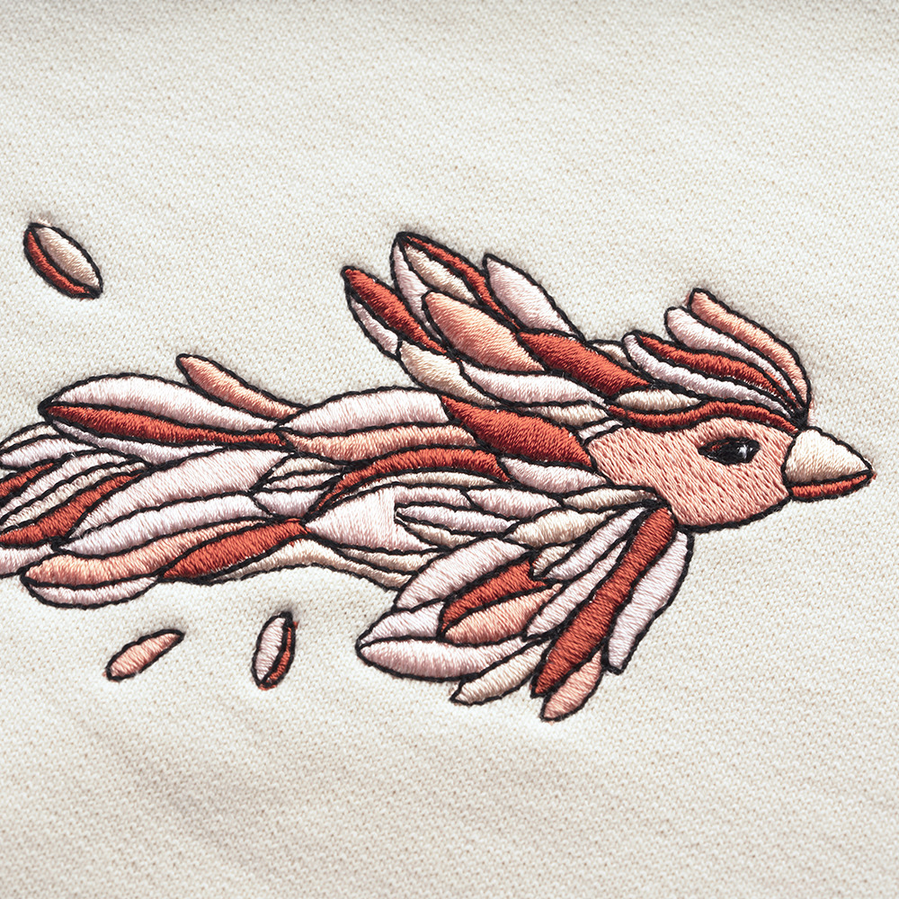 Sweatshirt Bird Crème 7