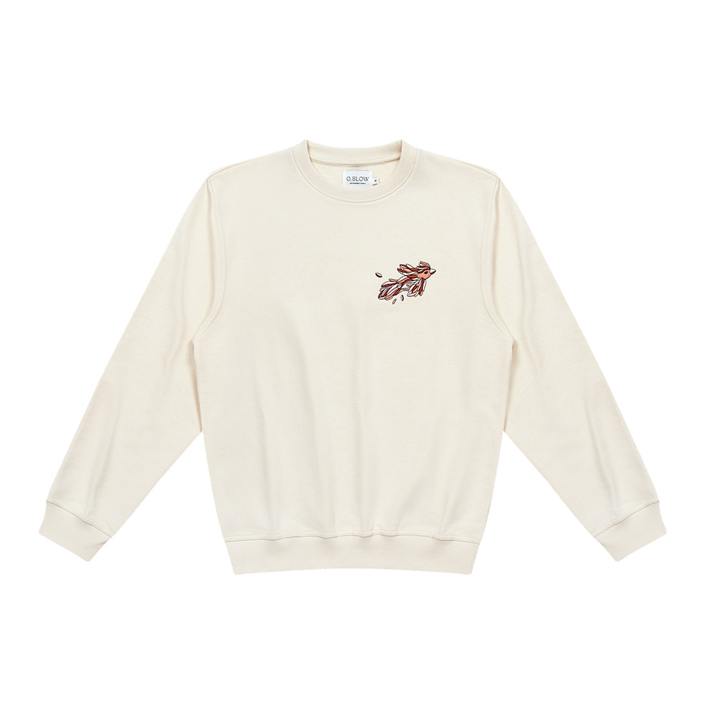 Sweatshirt Bird Crème 2
