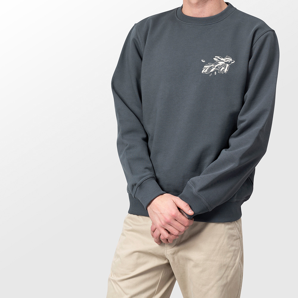 Sweatshirt Bird Gris 4