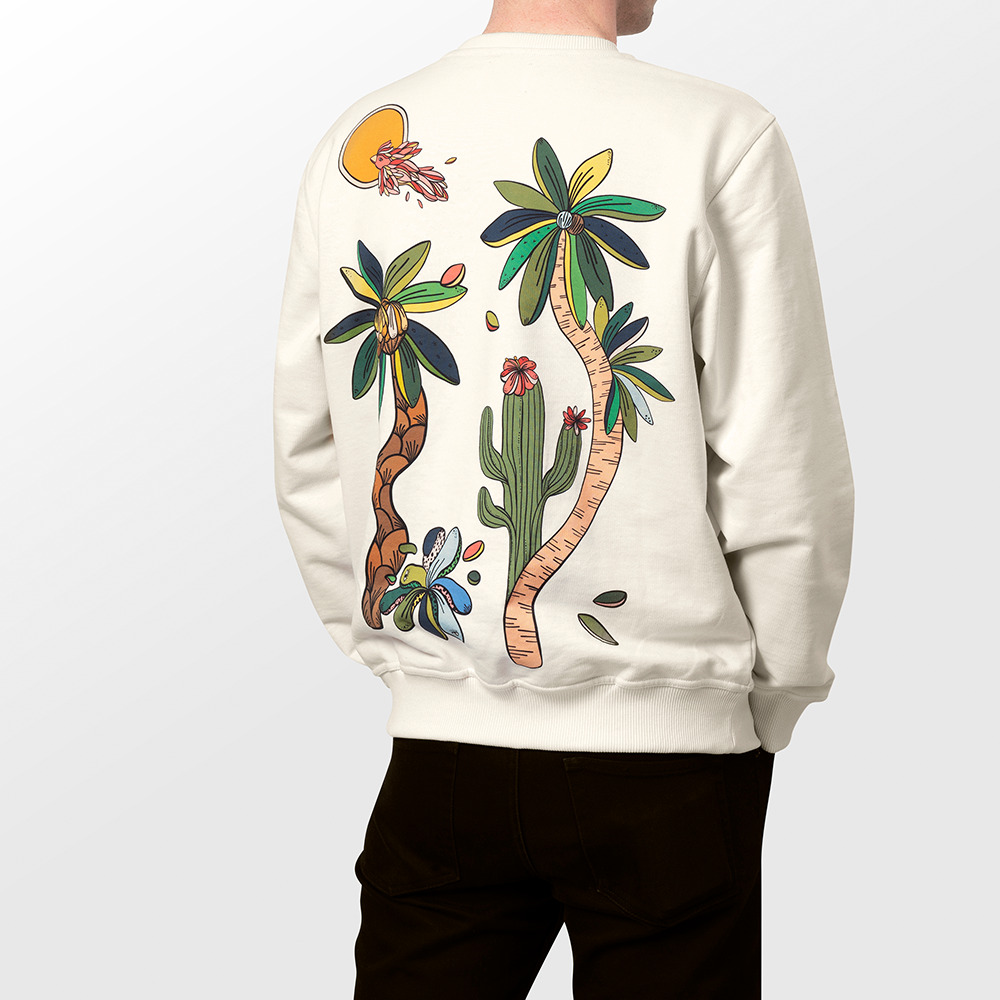 Sweatshirt Jungle Crème 4