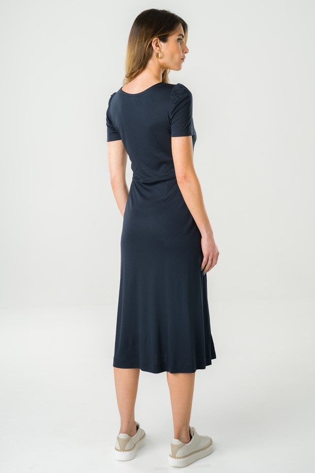 Robe Victoria en Tencel - Marine 4