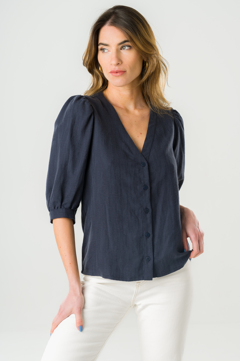 Blouse Aster en Tencel - Marine 5