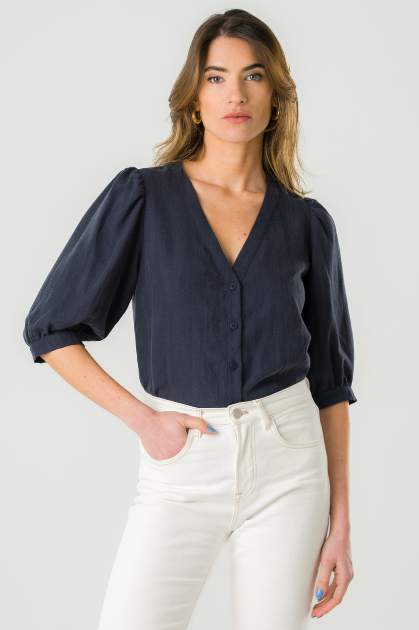 Blouse Aster en Tencel - Marine 3