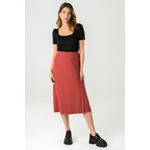 Jupe Azurite en Tencel - Brique