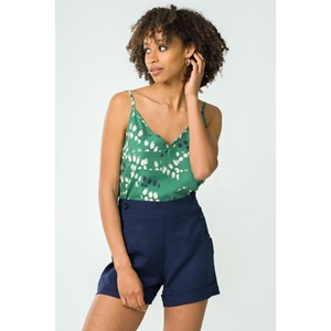 Caraco Adénia en Tencel  - Vert imprimé