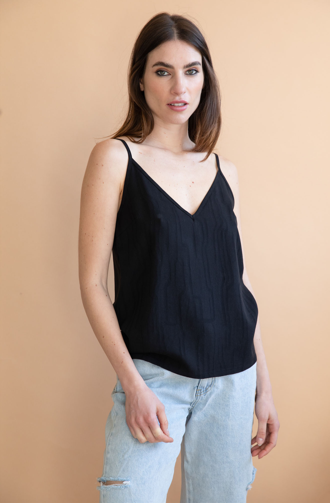 Caraco Adénia en Tencel - Noir 4