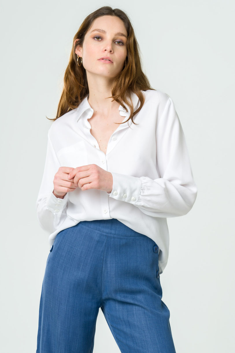 Chemise Kauri en Tencel - Blanche 2