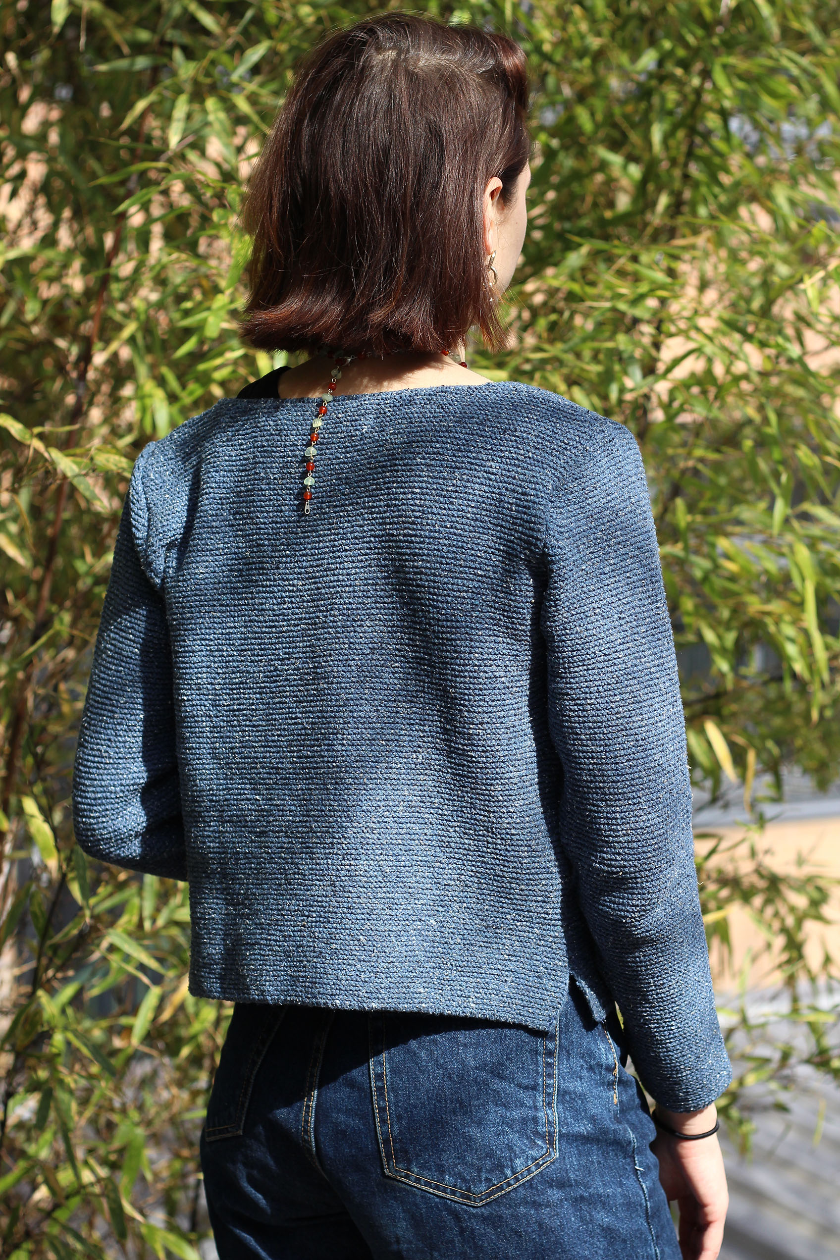 Cardigan Romarin BLEU JEAN -100% Made in France 16