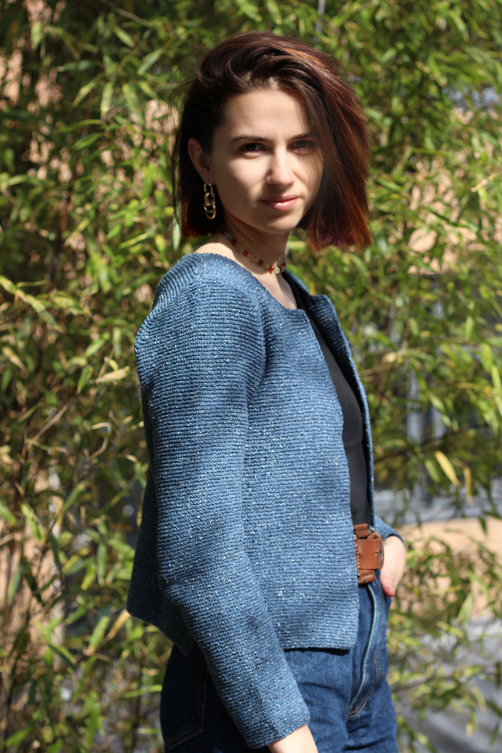 Cardigan Romarin BLEU JEAN -100% Made in France 14