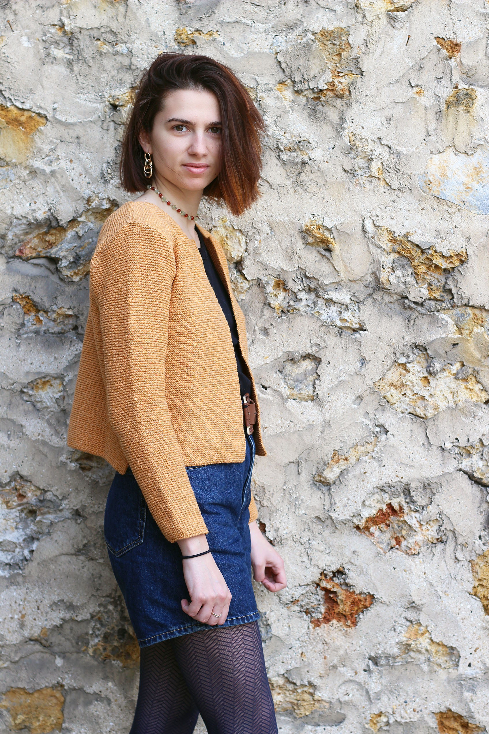 Cardigan Romarin BLEU JEAN -100% Made in France 20