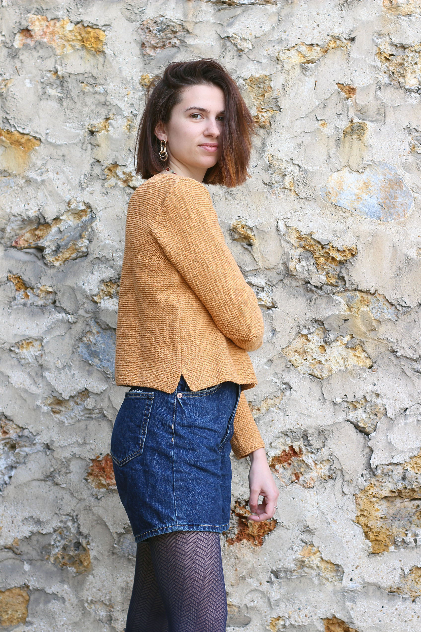 Cardigan Romarin BLEU JEAN -100% Made in France 22