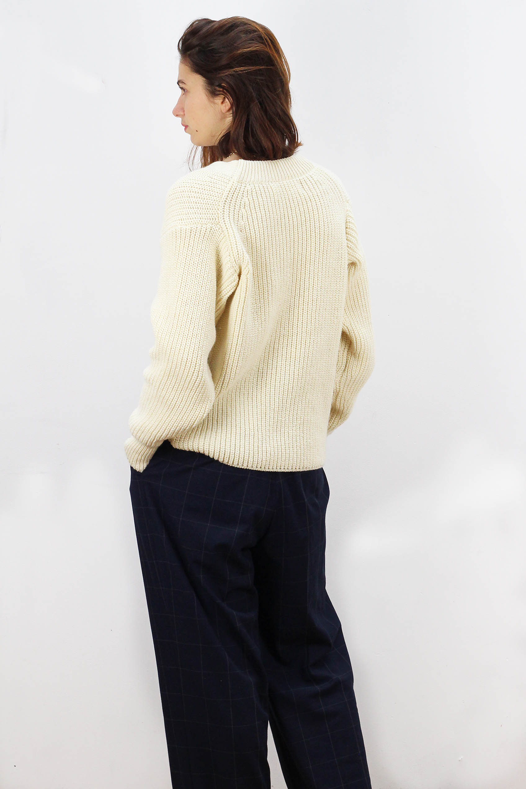 Gilet Baobab ECRU 100% Made in France EN LAINE RECYCLÉE 17