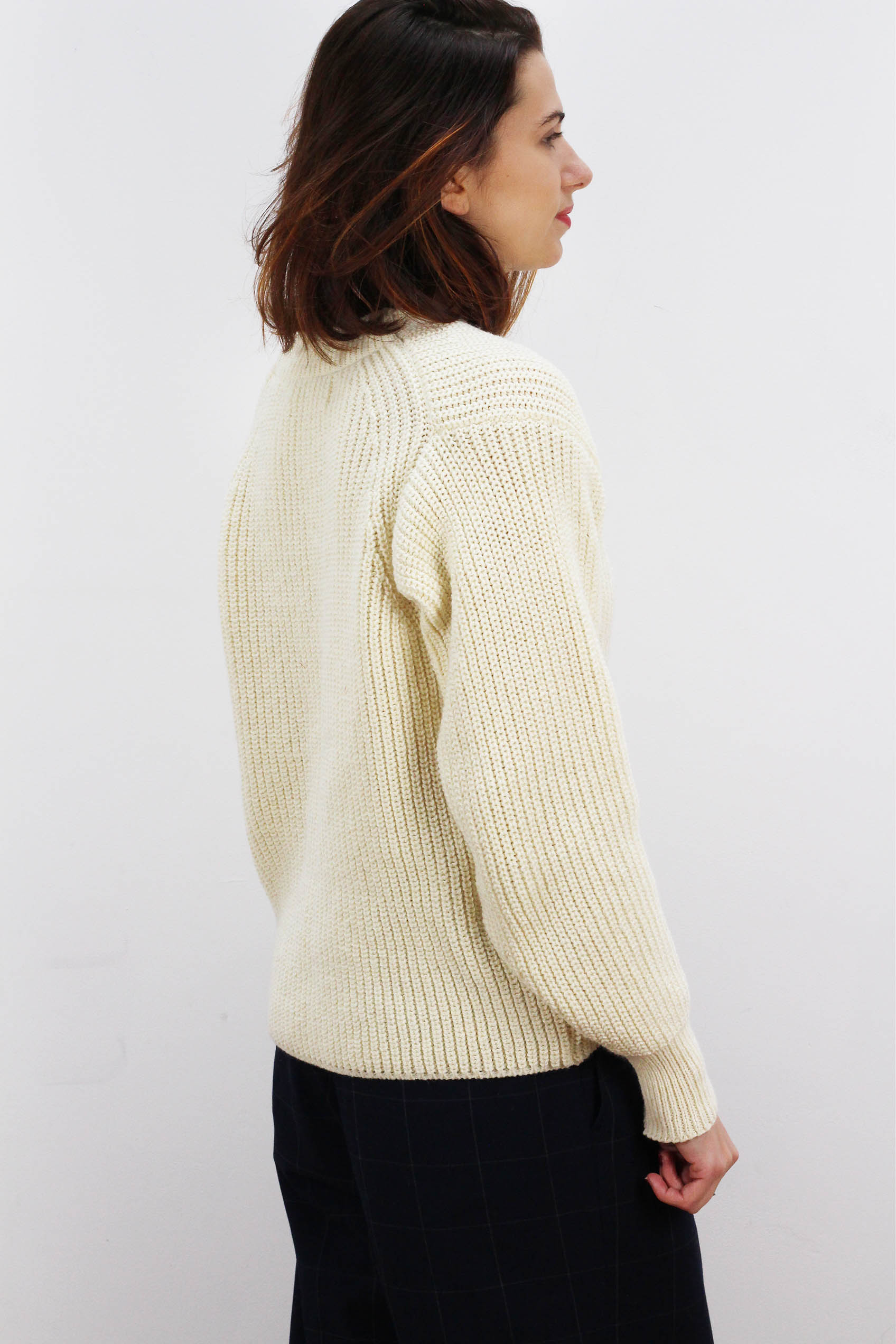 Gilet Baobab ECRU 100% Made in France EN LAINE RECYCLÉE 16