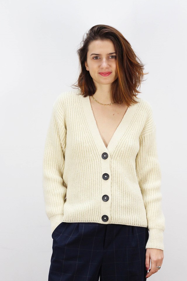 Gilet Baobab GRIS MOYEN 100% Made in France EN LAINE RECYCLÉE 14