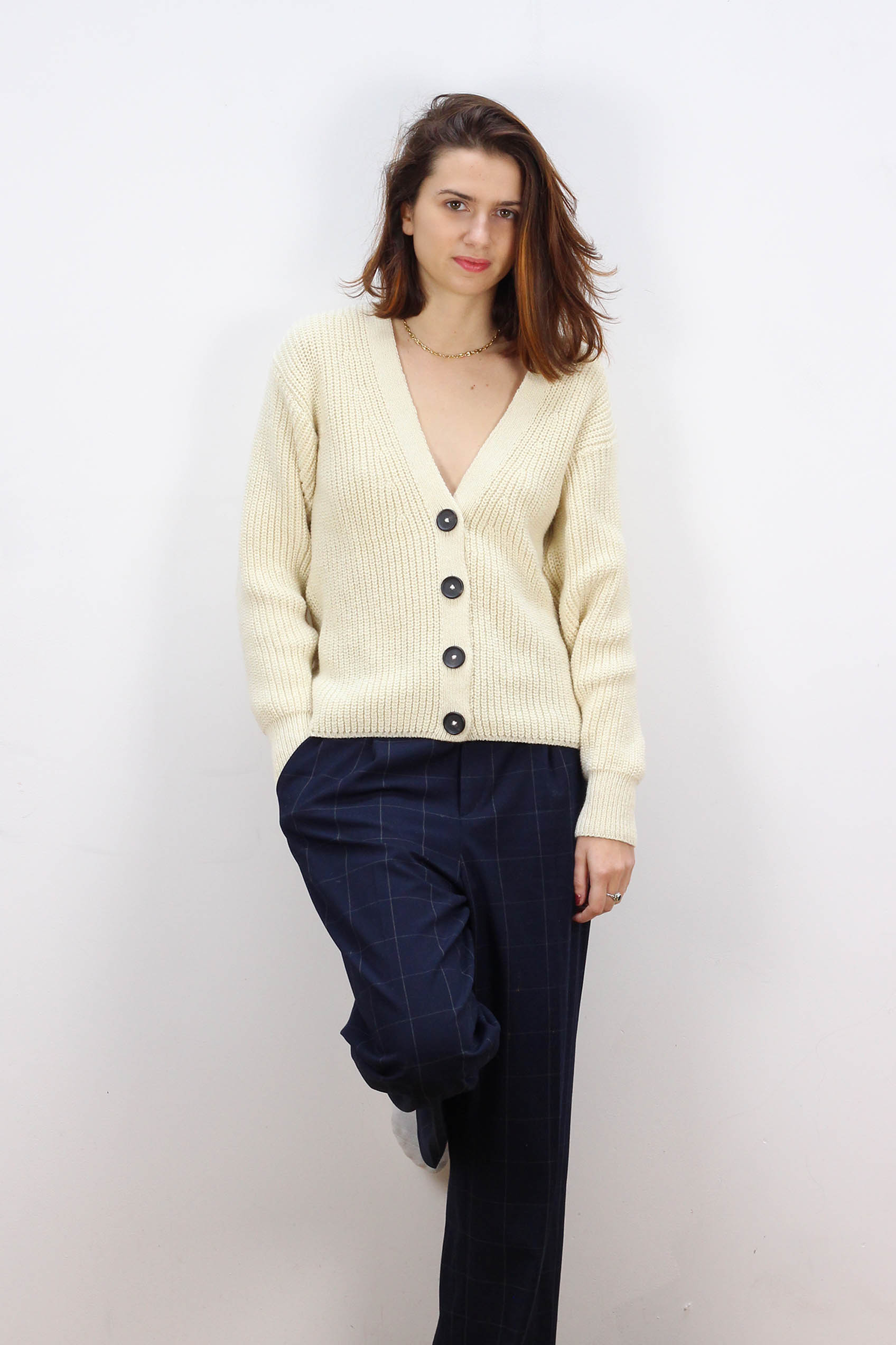 Gilet Baobab ECRU 100% Made in France EN LAINE RECYCLÉE 15