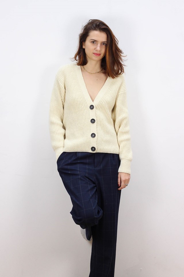 Gilet Baobab GRIS MOYEN 100% Made in France EN LAINE RECYCLÉE 15