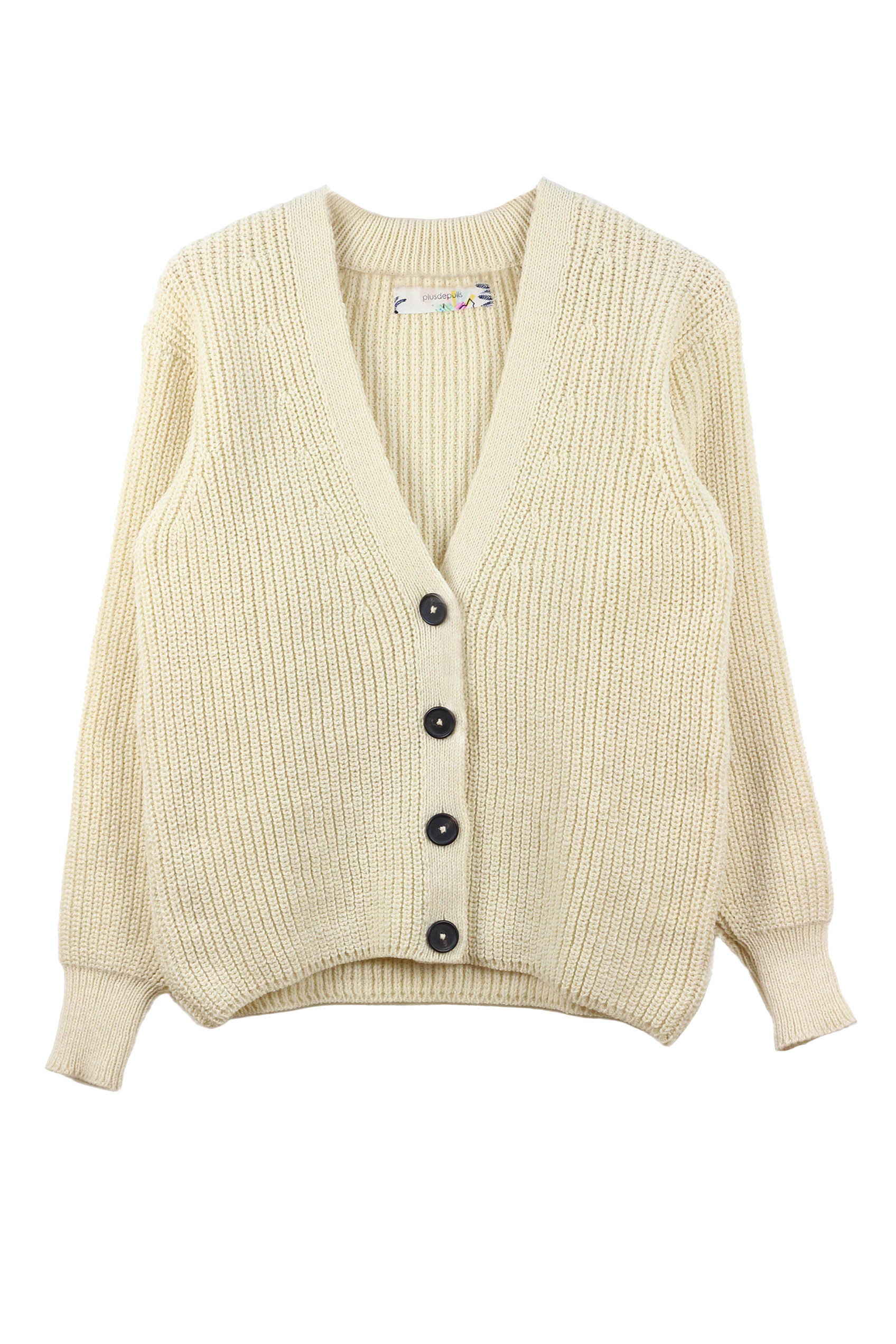 Gilet Baobab ECRU 100% Made in France EN LAINE RECYCLÉE 19