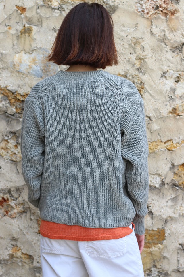 Gilet Baobab GRIS MOYEN 100% Made in France EN LAINE RECYCLÉE 11