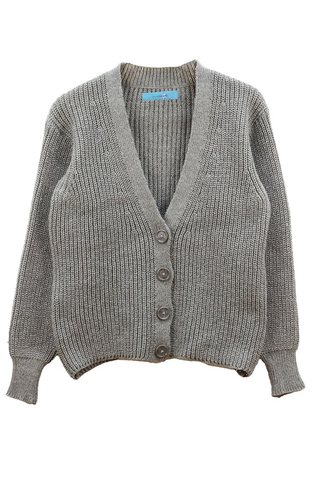 Gilet Baobab GRIS MOYEN 100% Made in France EN LAINE RECYCLÉE 12