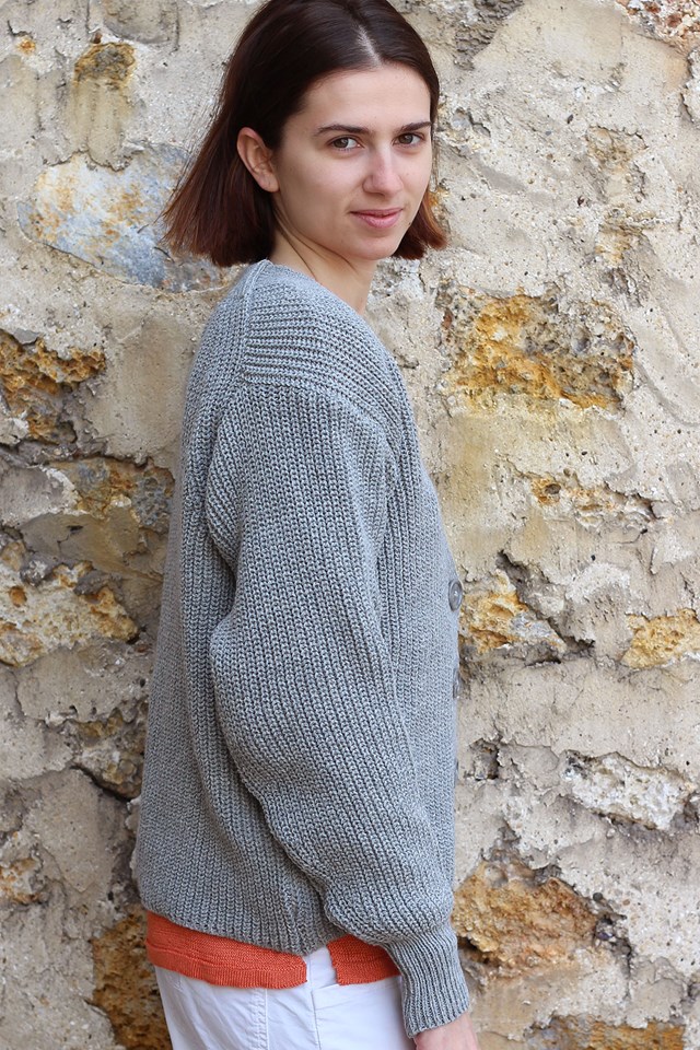 Gilet Baobab GRIS MOYEN 100% Made in France EN LAINE RECYCLÉE 9