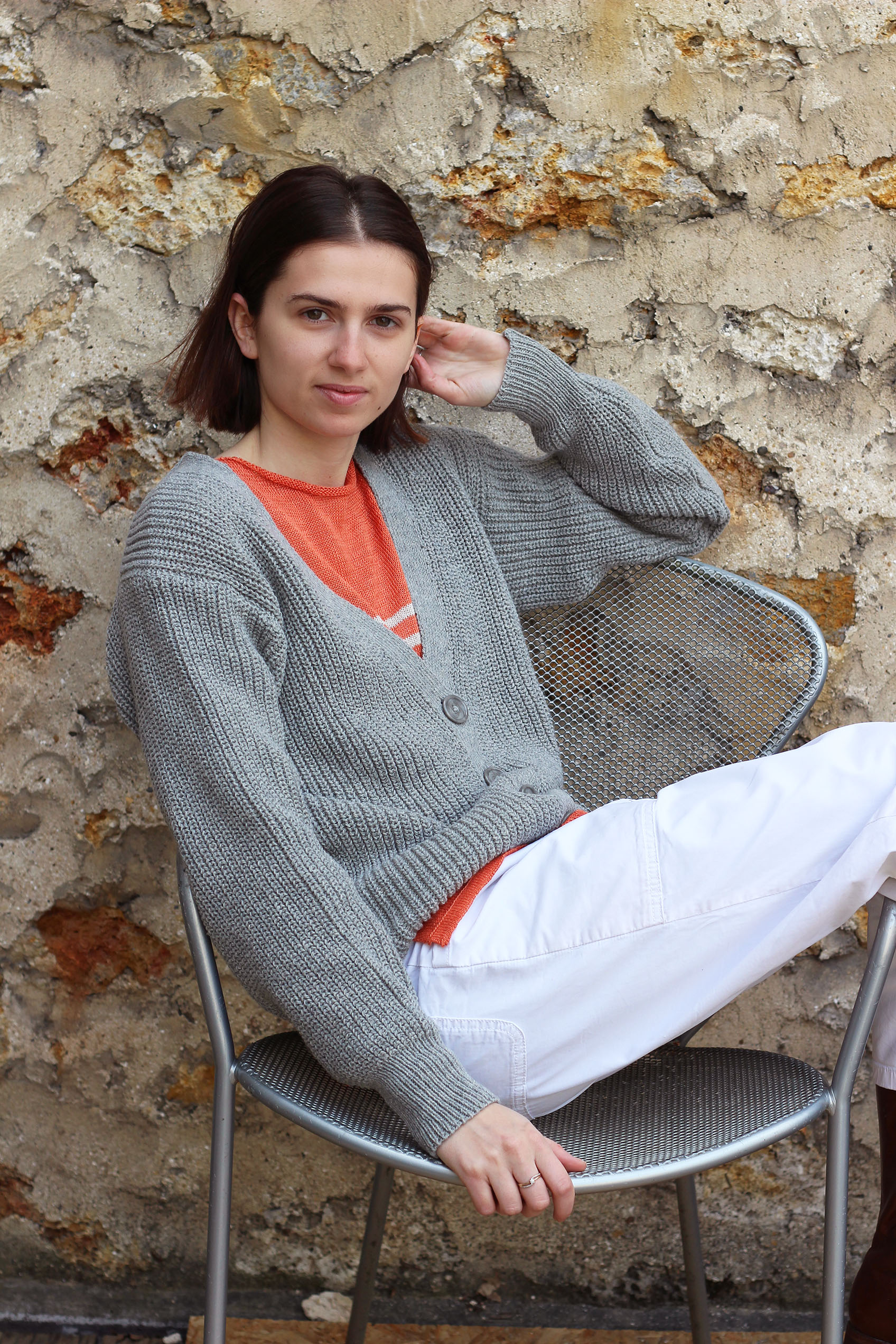 Gilet Baobab ECRU 100% Made in France EN LAINE RECYCLÉE 10