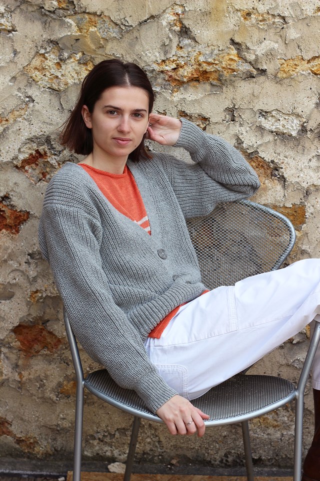 Gilet Baobab GRIS MOYEN 100% Made in France EN LAINE RECYCLÉE 10