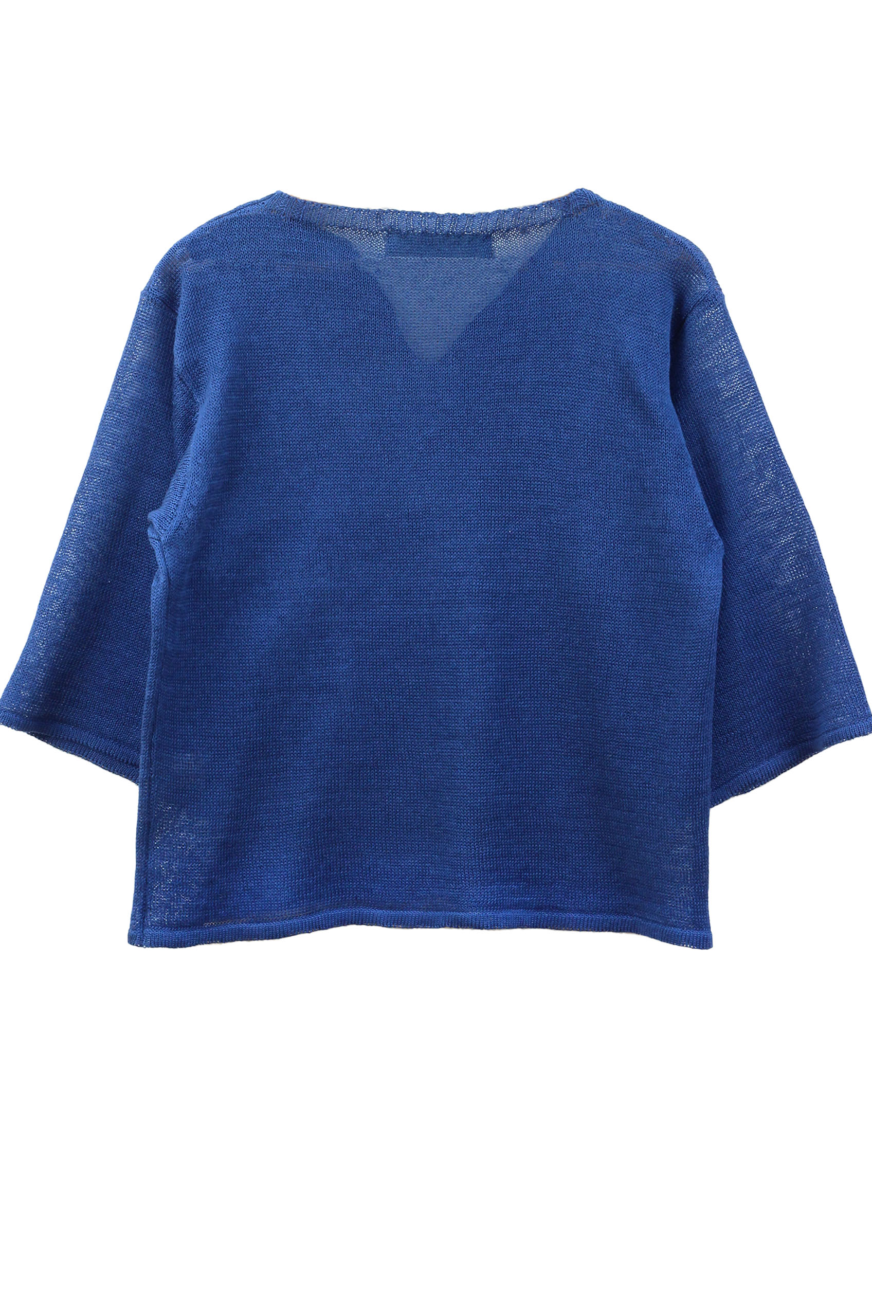 Pull Basilic 100% lin made in France - vert jungle 23