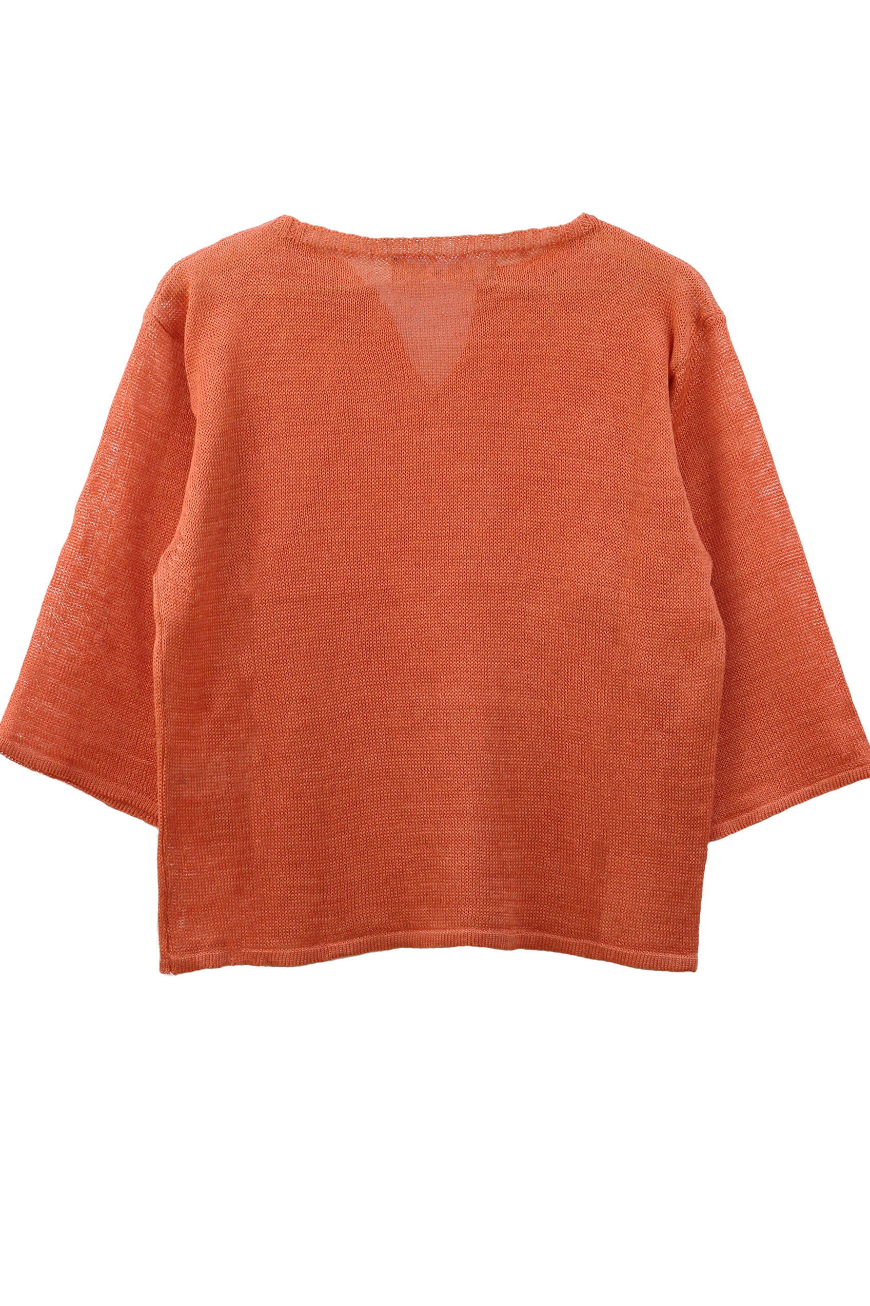 Pull Basilic 100% lin made in France - vert jungle 17