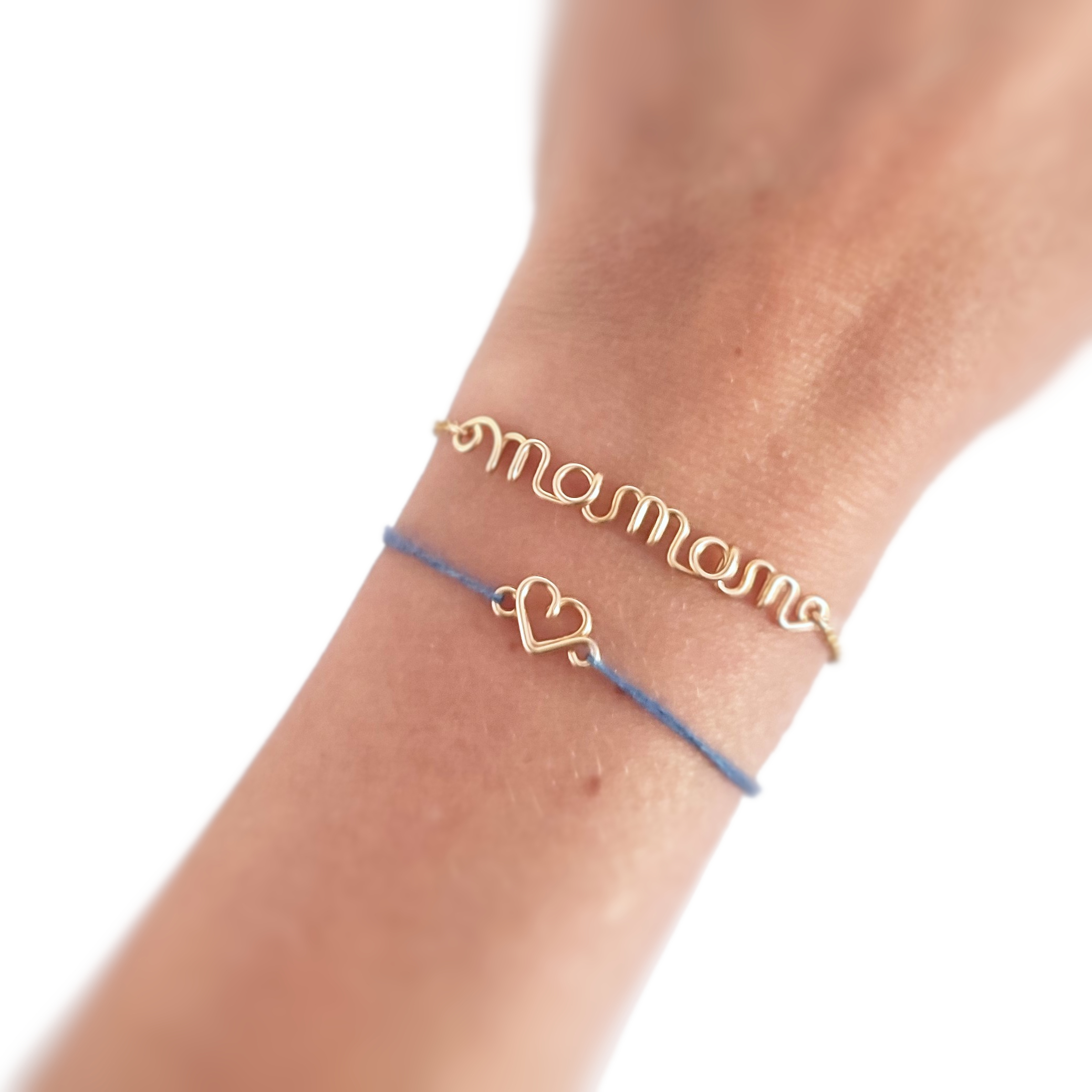 bracelet maman en chaine ajustable et gold filled 14k