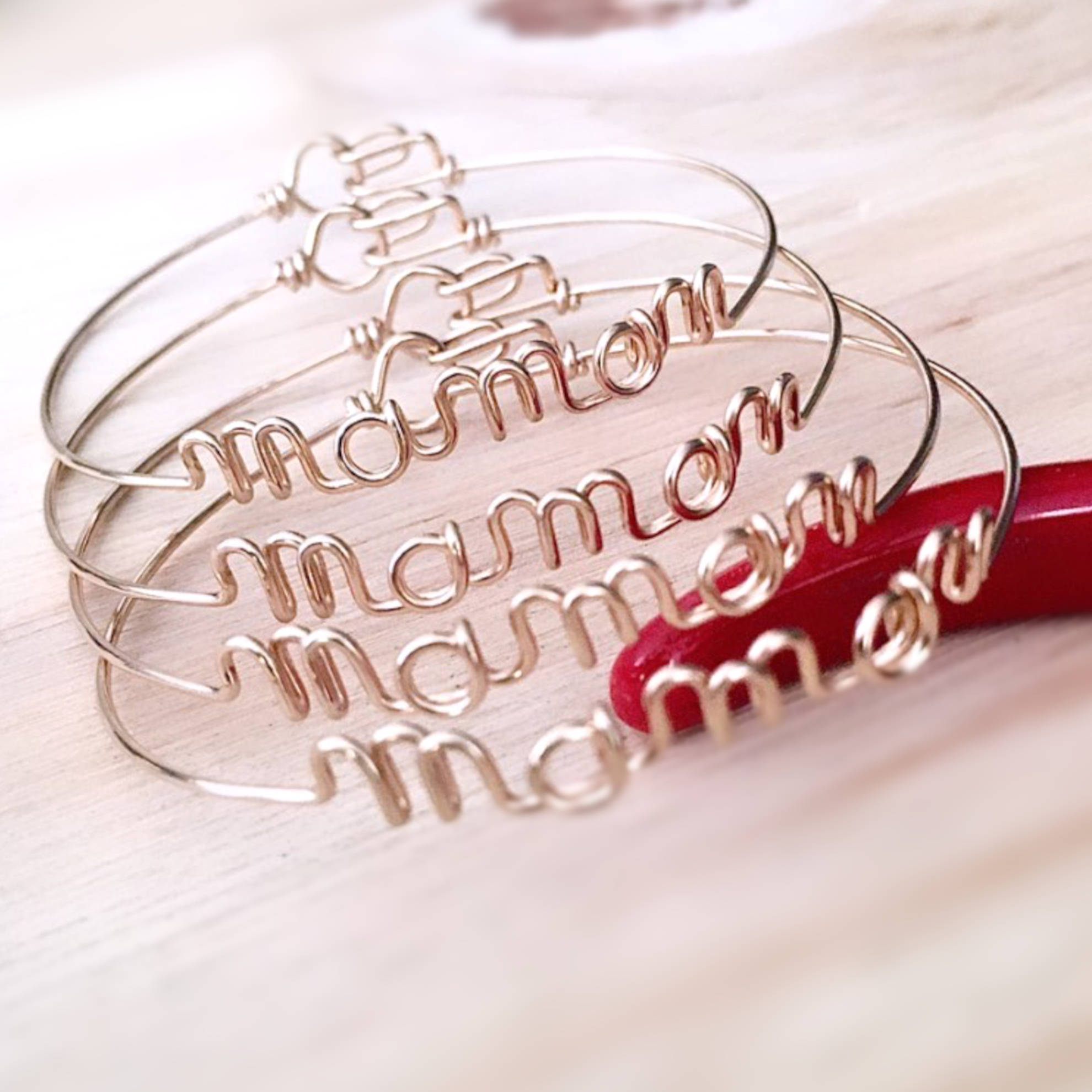 bracelet jonc maman fabriqué en France