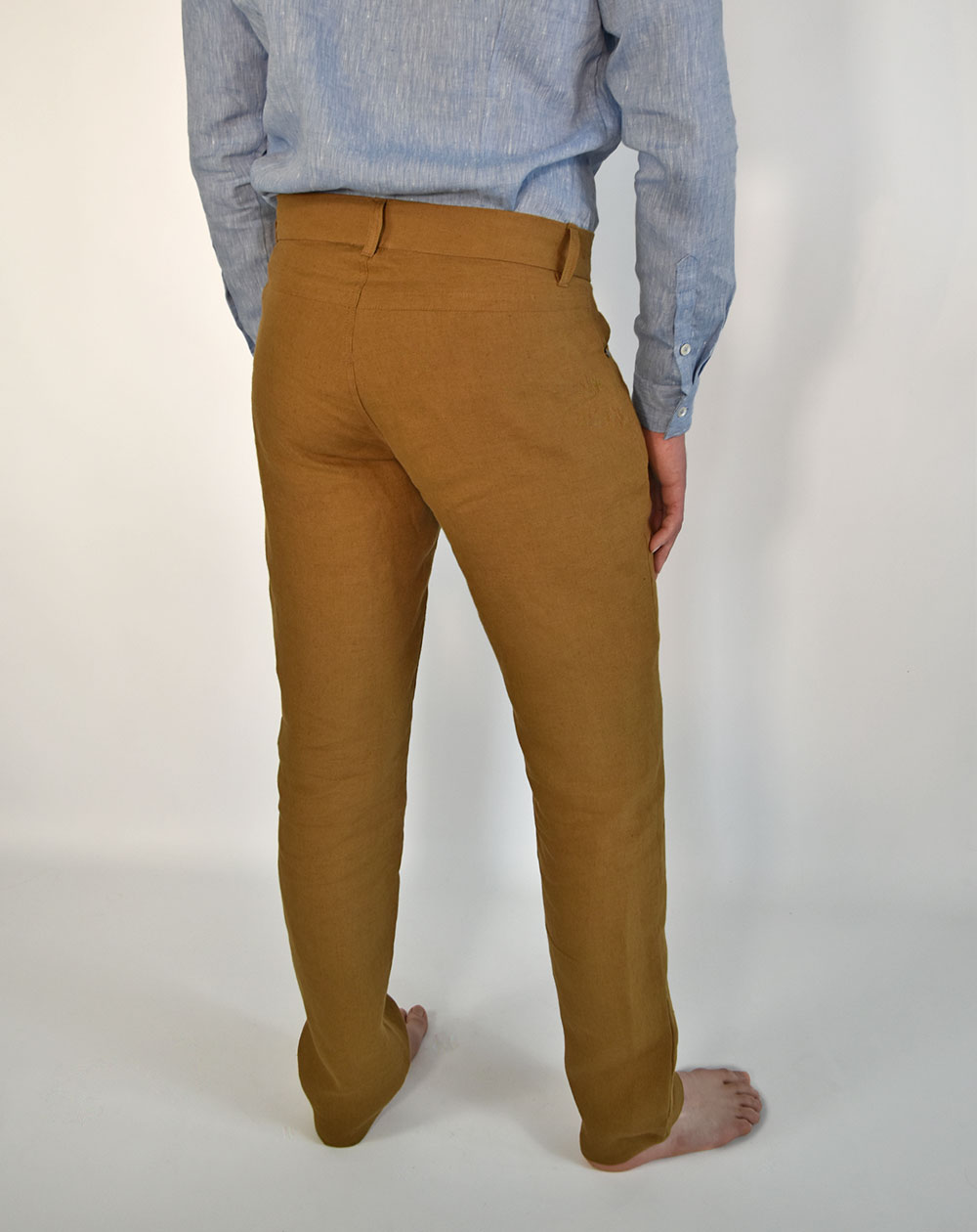 Pantalon Zanzibar Homme en lin Aatise écoresponsable de dos Made in France